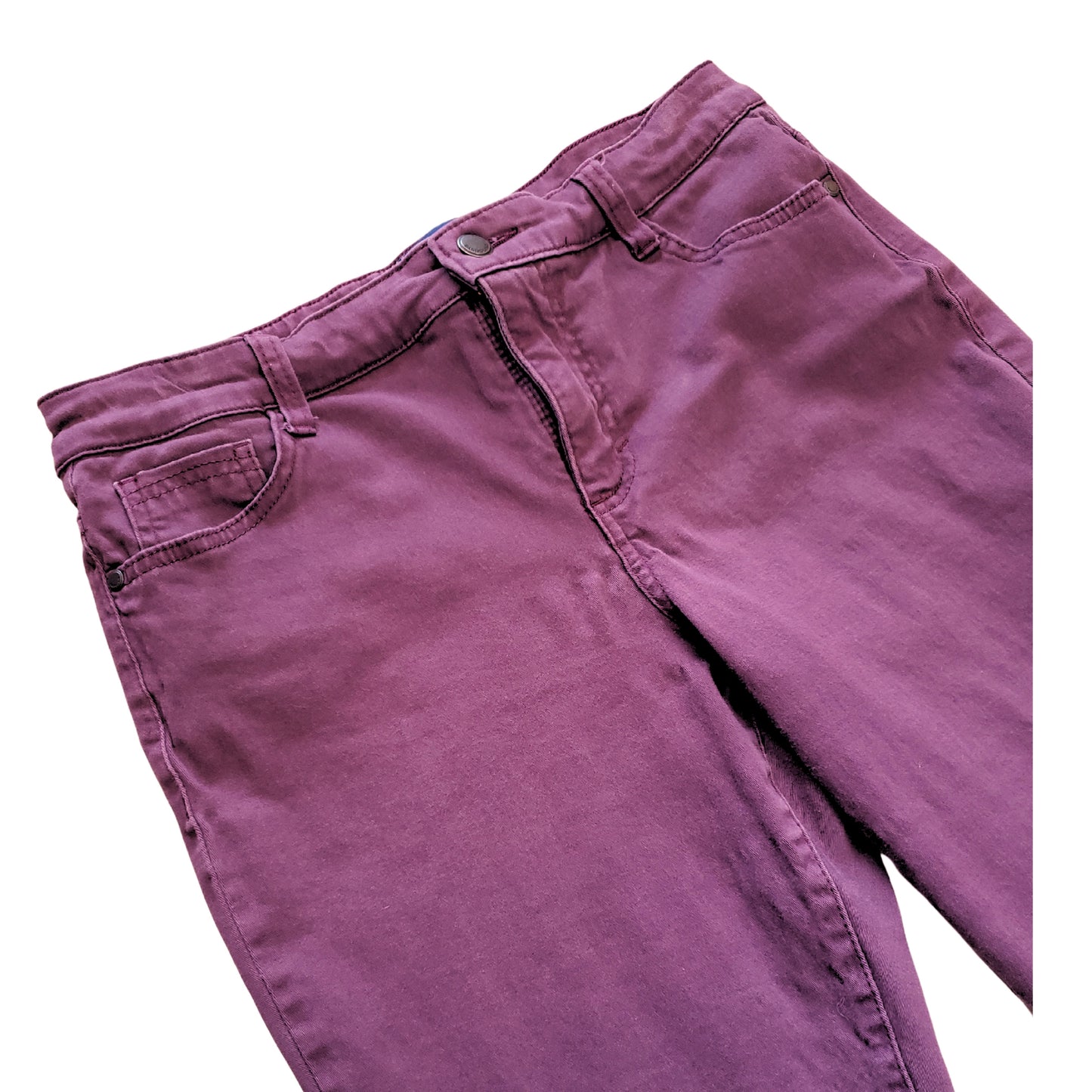 BANDOLINO Eggplant Colored Straight Leg Stretch Pants, Size 6