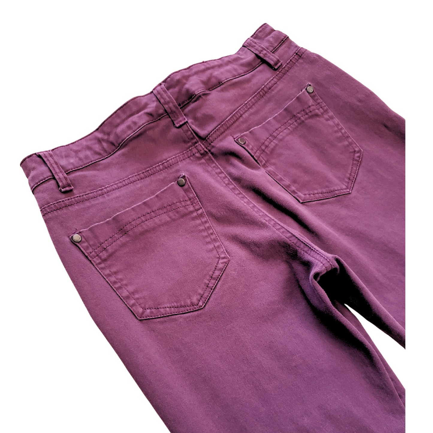 BANDOLINO Eggplant Colored Straight Leg Stretch Pants, Size 6