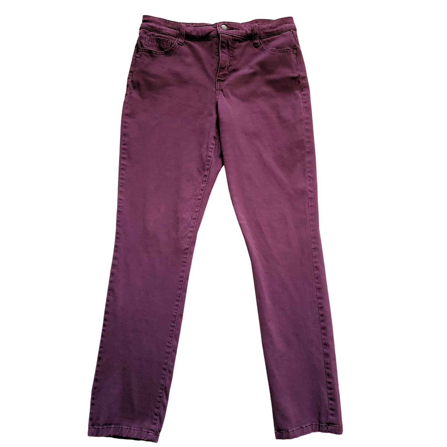 BANDOLINO Eggplant Colored Straight Leg Stretch Pants, Size 6