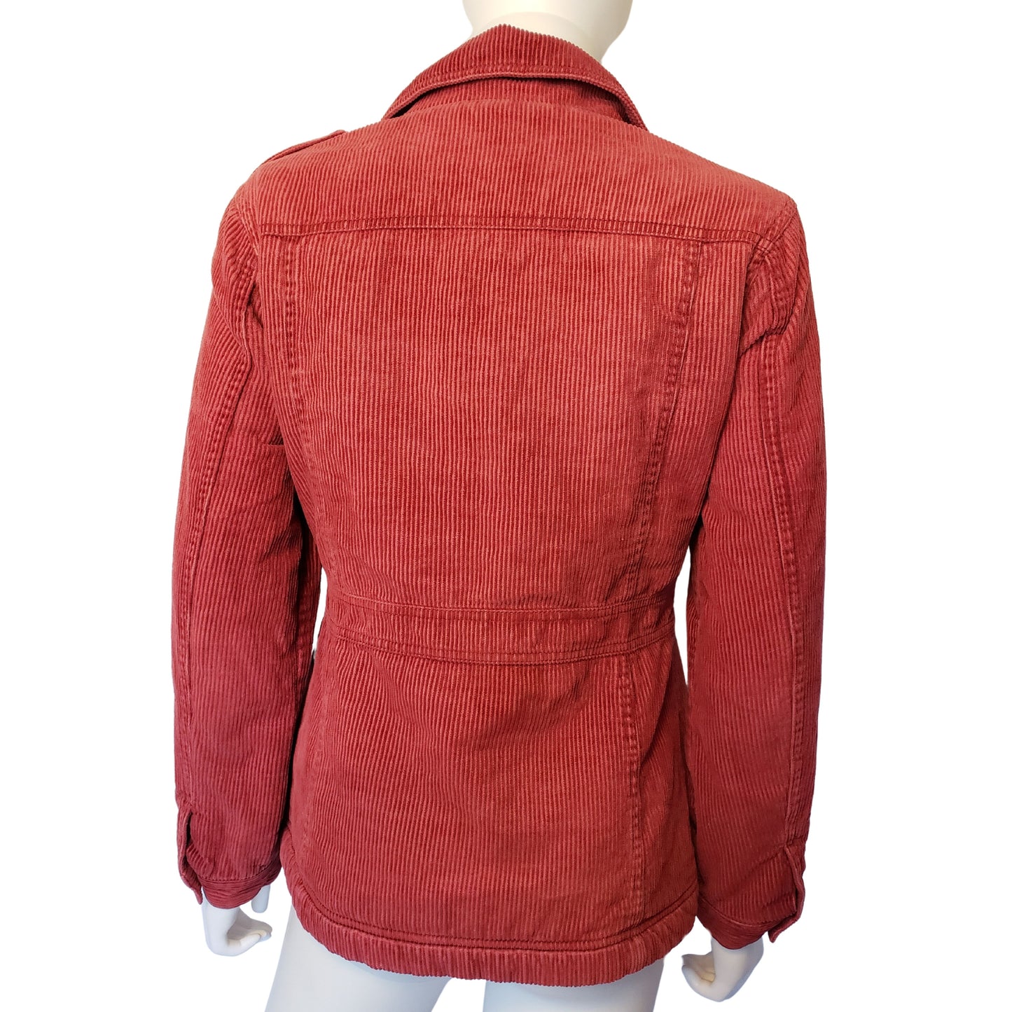 XHILIRATION Raspberry Corduroy Jacket with Fleece Lining, Medium