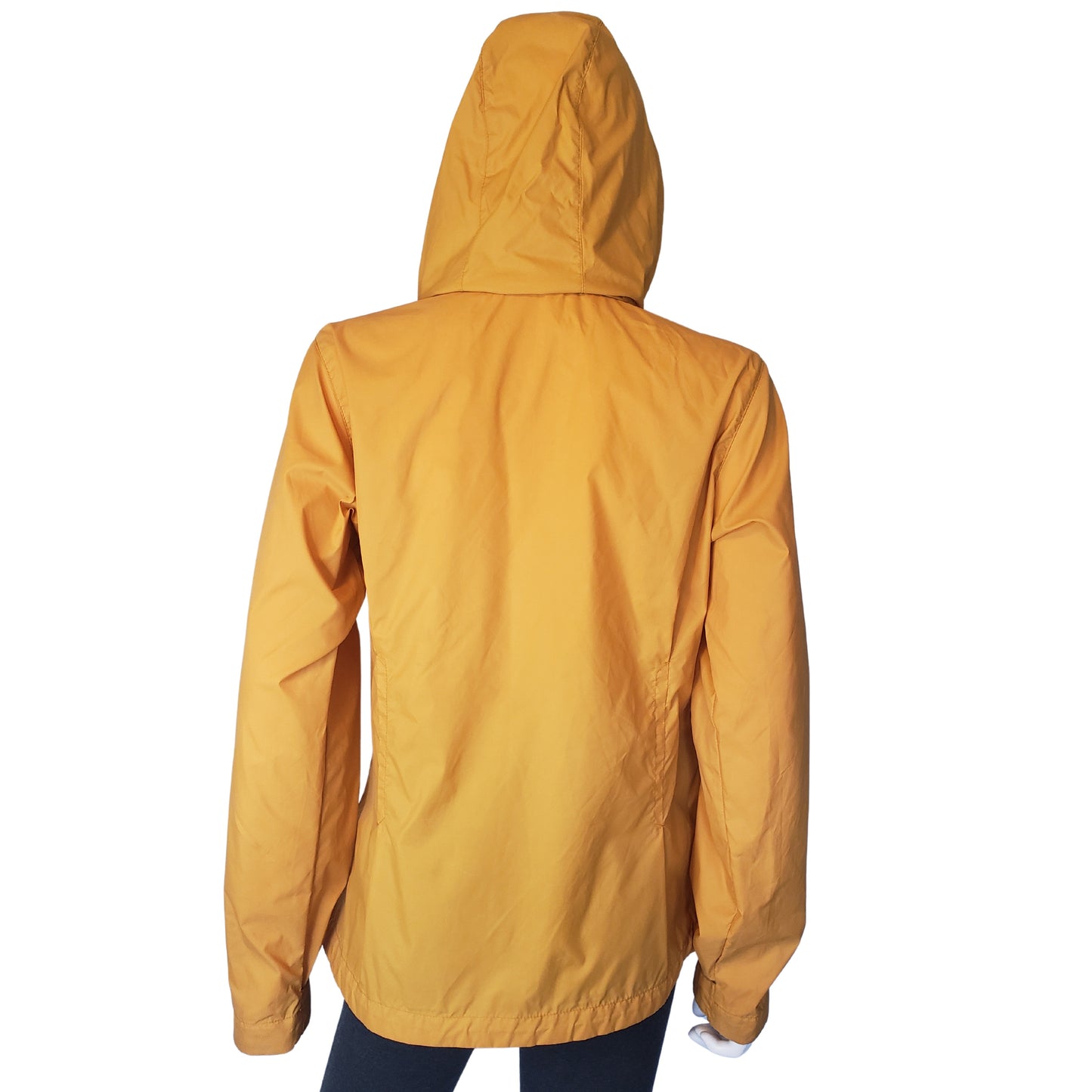 COLUMBIA Bright Mustard Yellow Windbreaker, Medium