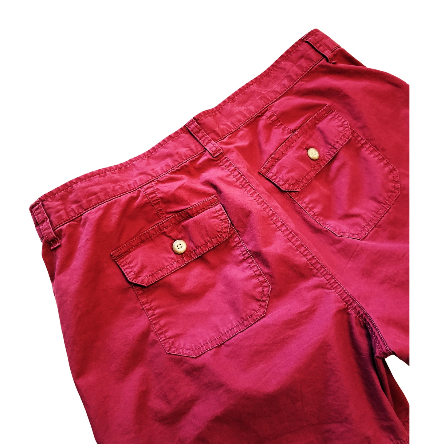 GAP Fire Brick Red Shorts with Adjustable Length, Size 10