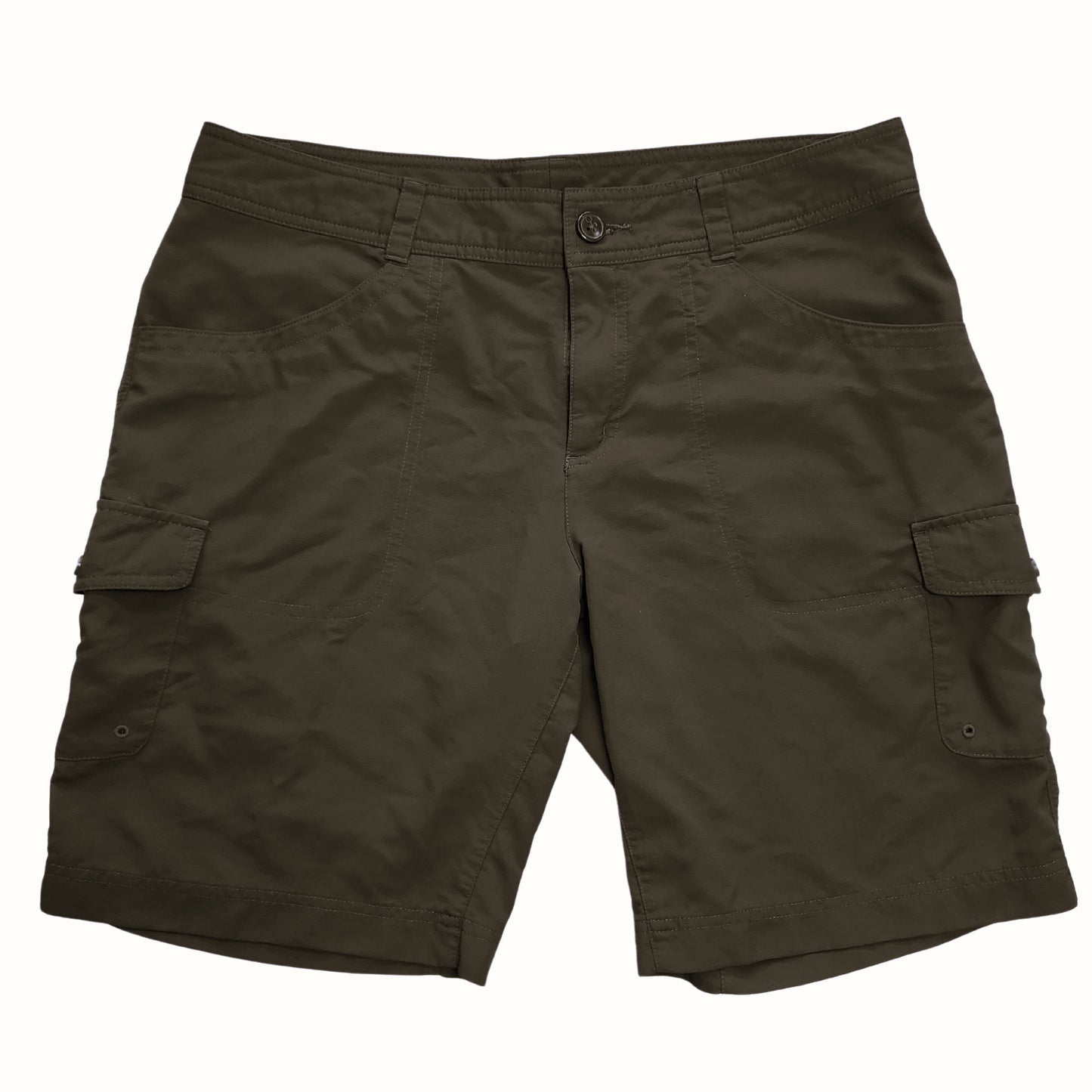 COLUMBIA 100% Nylon Easy Dry Shadow Gray Shorts, Size 14