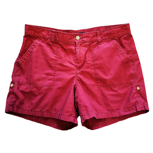 GAP Fire Brick Red Shorts with Adjustable Length, Size 10