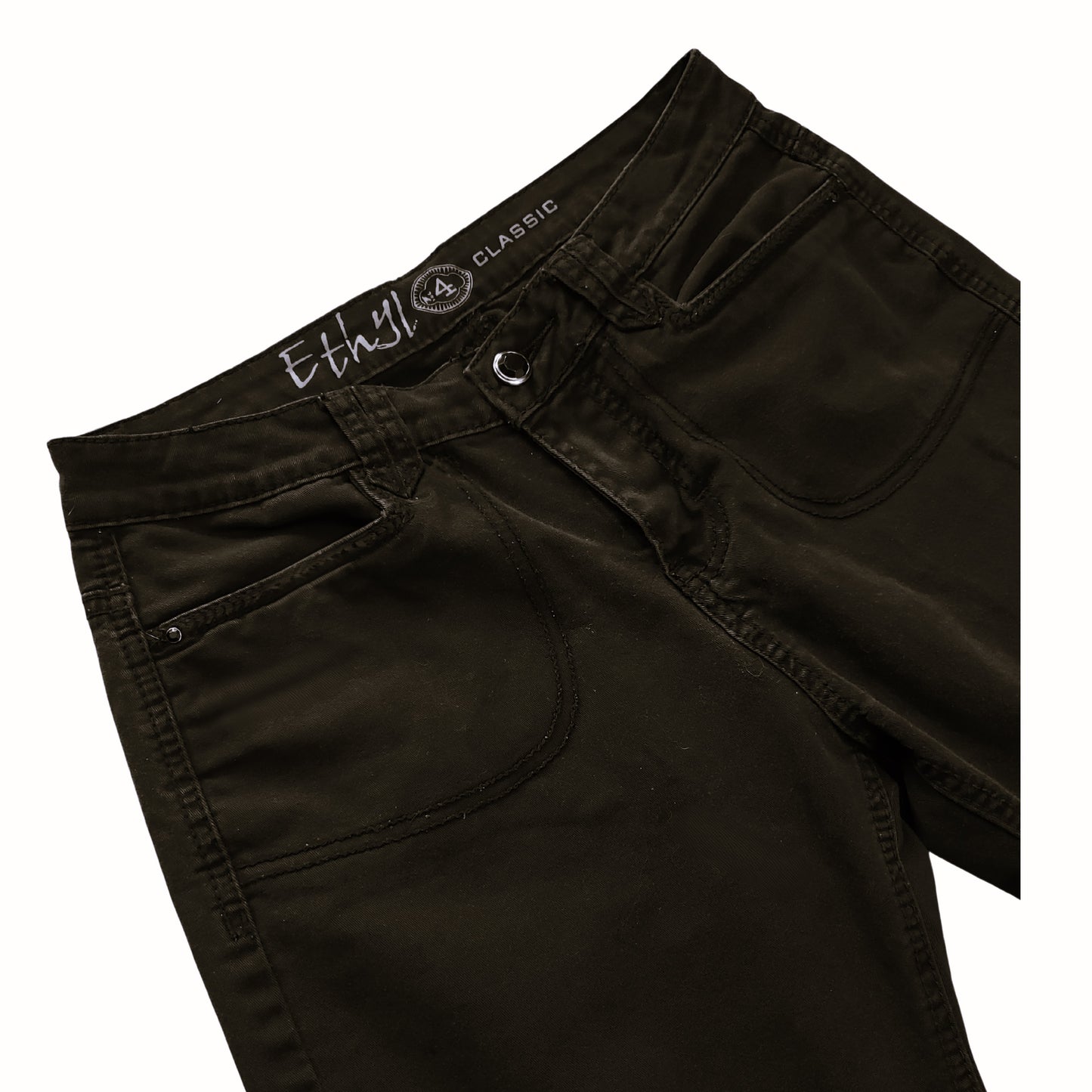 ETHYL Classic Black Capri Pants, Size 4