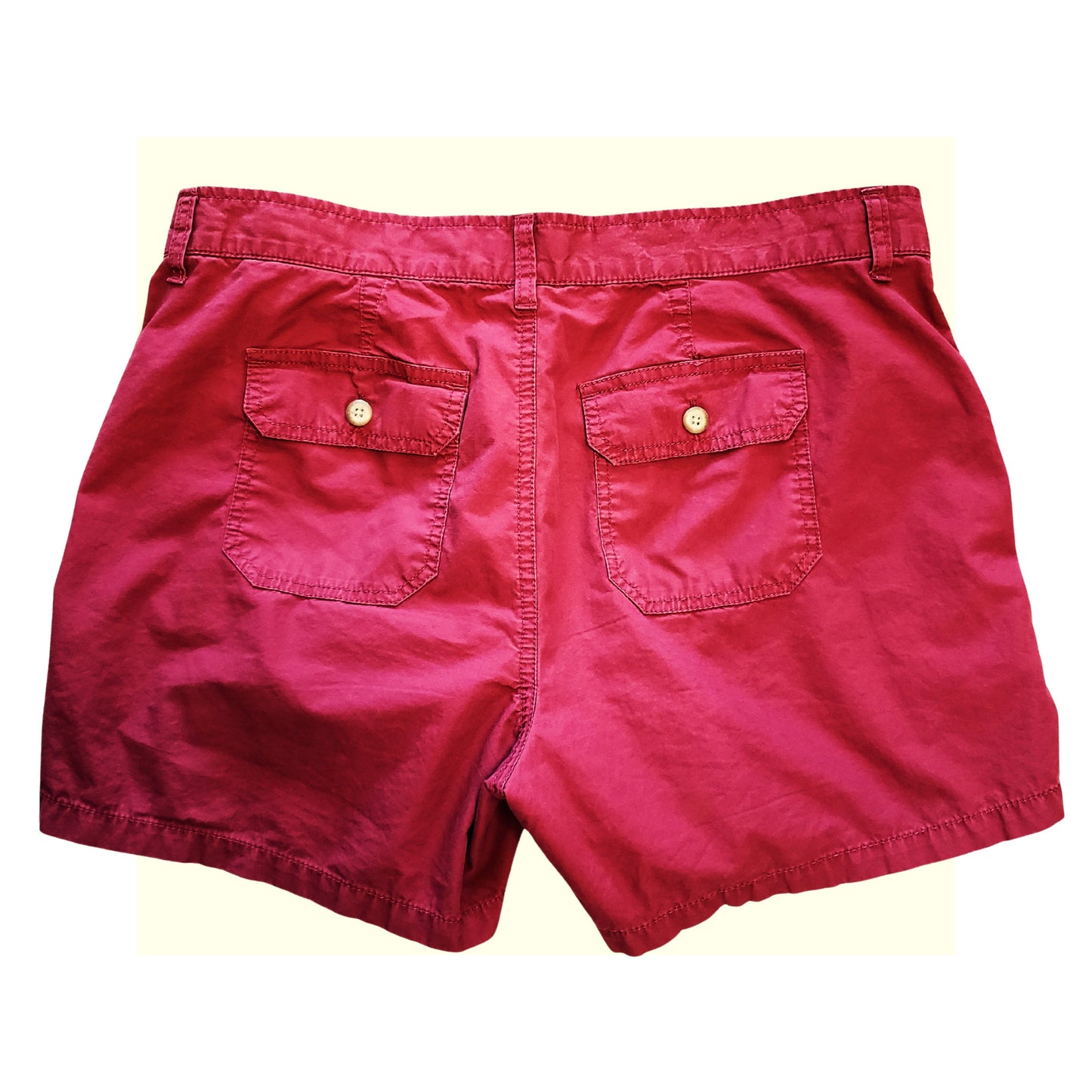 GAP Fire Brick Red Shorts with Adjustable Length, Size 10