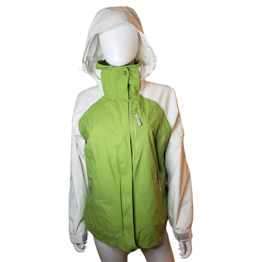 COLUMBIA Lime and Fine Lightweight Winter Ski Jacket, Small