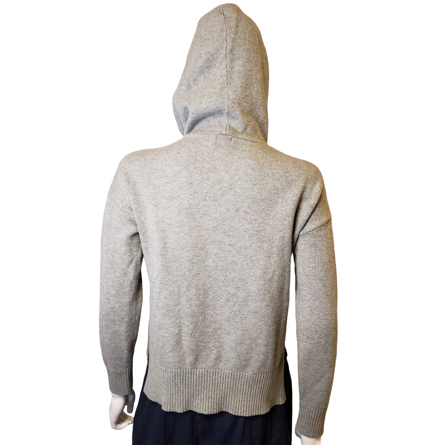 A NEW DAY Grabbin' Gray Sweater with Hoodie and Pockets, Small