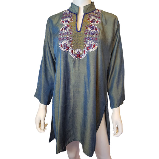 PARAS Stunning Tunic with Gorgeous Embroidery, XL